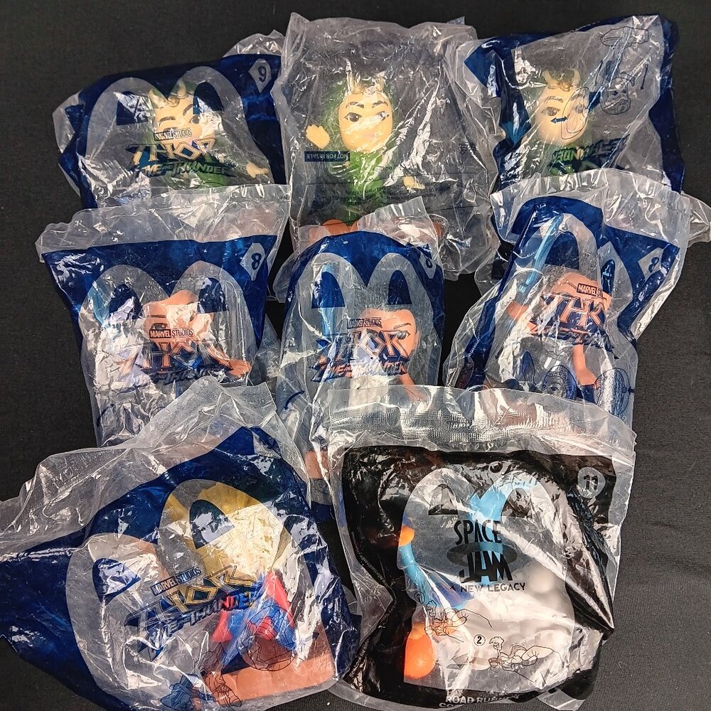 Small Toy Lot 2022 McDonalds Marvel THOR LOVE AND THUNDER Happy Meal Toys
